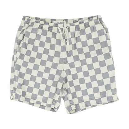 Cream Check Active Shorts