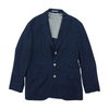 Wool, Silk, And Linen Blend Prince Of Wales Deconstructed Blazer