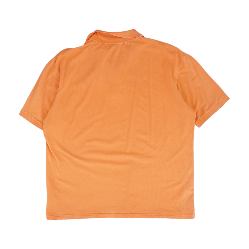 Orange Solid Short Sleeve Polo