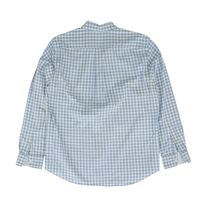Blue Check Long Sleeve Button Down