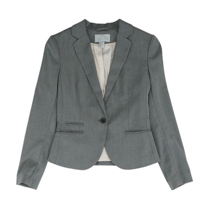 Gray Solid Blazer