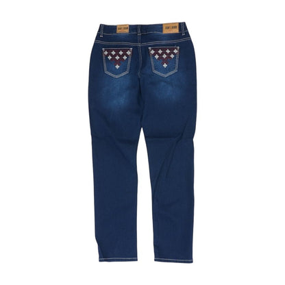 Navy Mid Rise Jeans