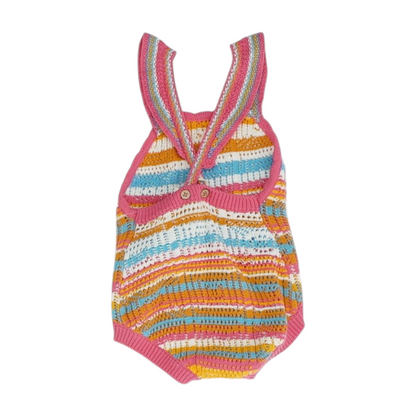 Multi Striped Sleeveless One-Piece