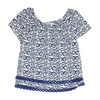 Blue Abstract Blouse