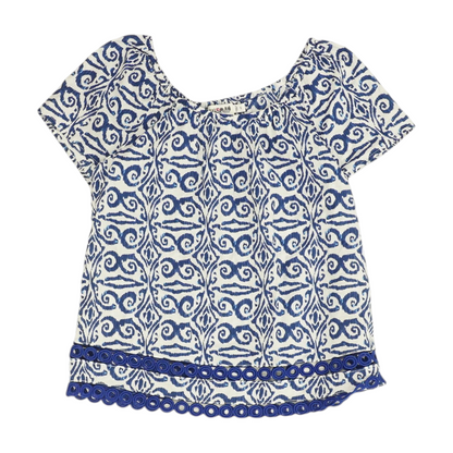 Blue Abstract Blouse