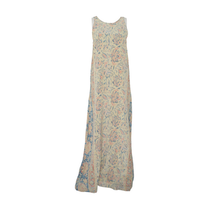 Beige Floral Maxi Dress