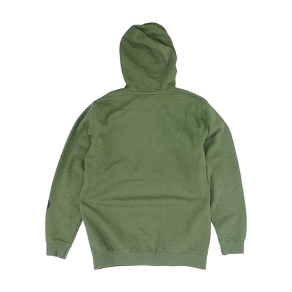 Green Solid Hoodie Pullover