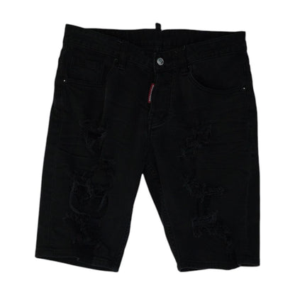 Black Denim Shorts