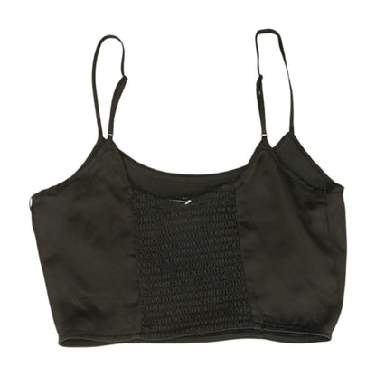 Black Solid Sleeveless Blouse