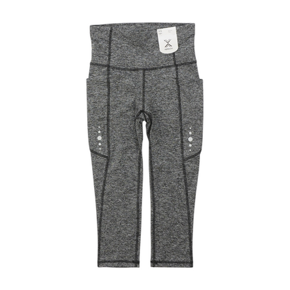 Black Abstract Active Capris