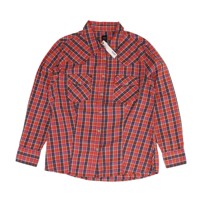 Red Plaid Flannel Button Down