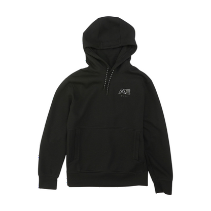Black Solid Hoodie Pullover