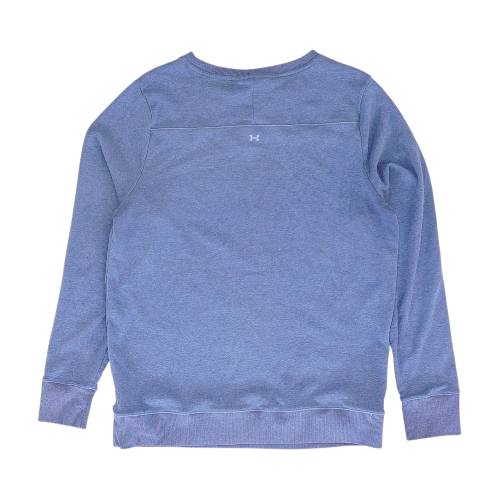 Blue Solid Sweatshirt Pullover