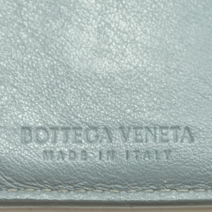 Gray Embossed Leather Bifold Card Holder