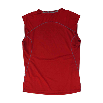 Red Solid Active Tank