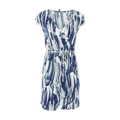 Navy Print Mini Dress