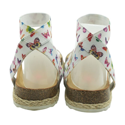 Kimmie Platform White Sandals