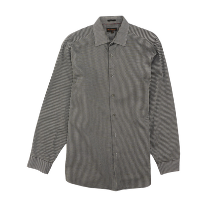 Gray Check Long Sleeve Button Down
