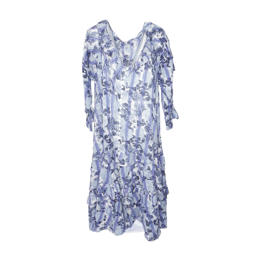 Blue Floral Maxi Dress