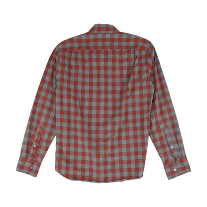 Red Check Long Sleeve Button Down