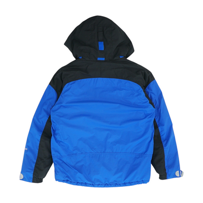 Vintage Blue Color Block Jacket