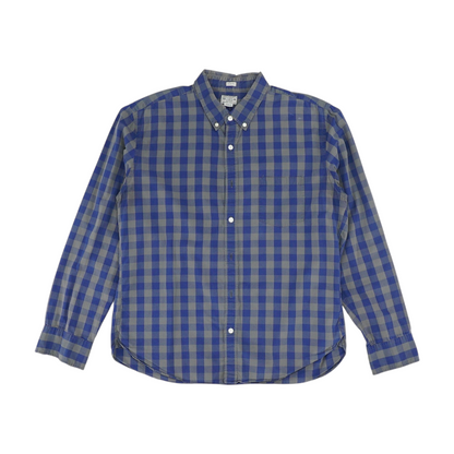 Blue Check Long Sleeve Button Down