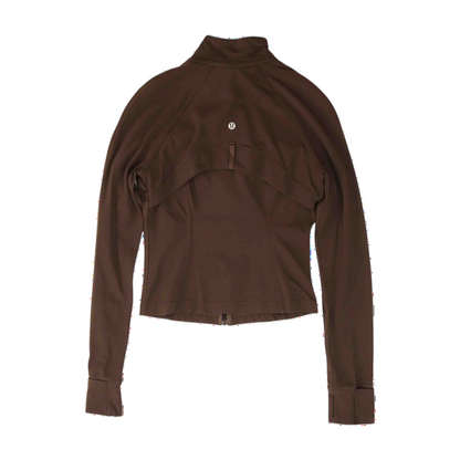 Brown Solid Active Jacket