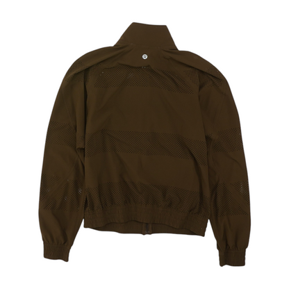 Brown Solid Active Jacket