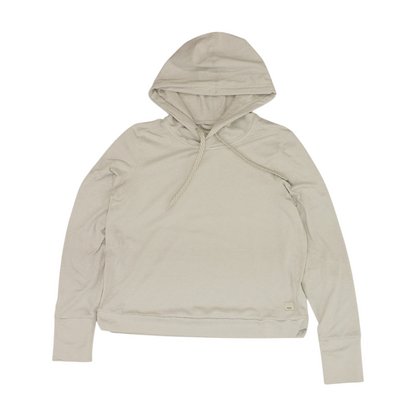 Gray Solid Hoodie Pullover