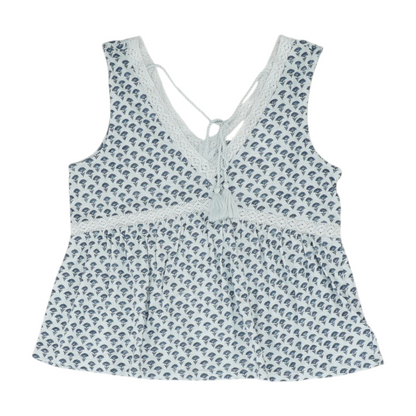 Blue Print Blouse
