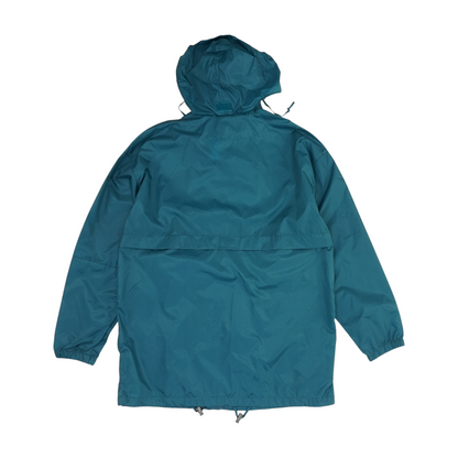Teal Tall Solid Rain Jacket