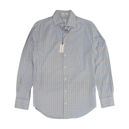White Check Long Sleeve Button Down
