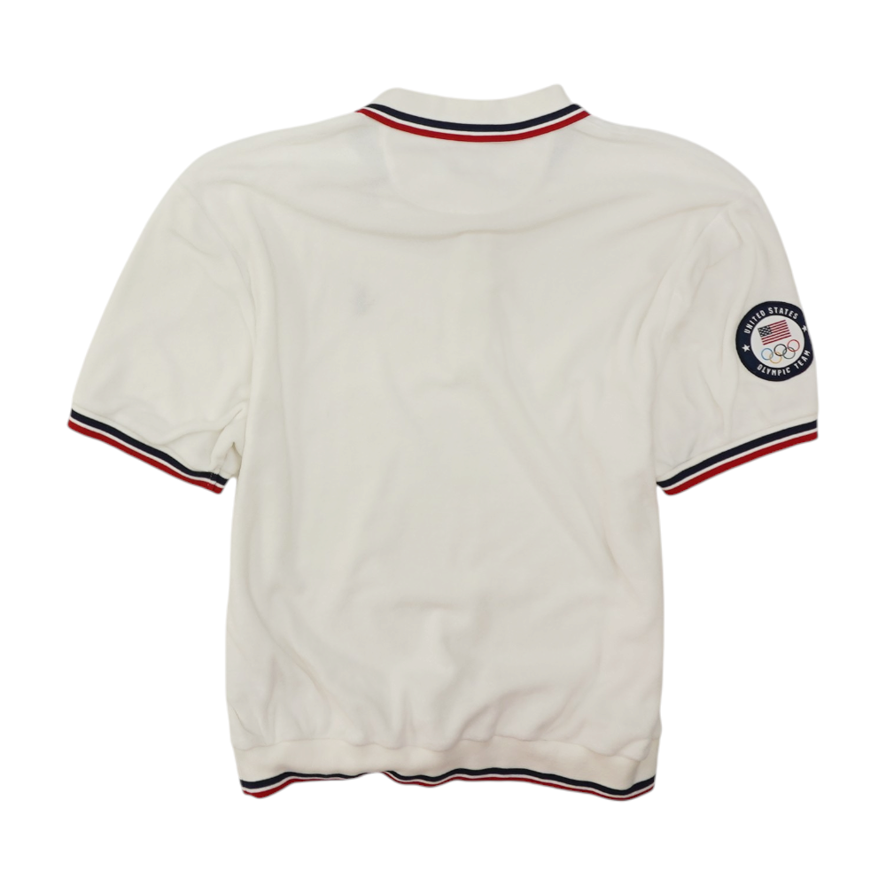 White Solid Short Sleeve Polo