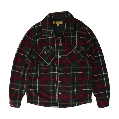Burgundy Plaid Flannel Button Down