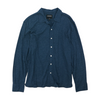 Blue Polka Dot Long Sleeve Button Down