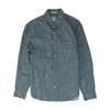 Blue Floral Long Sleeve Button Down