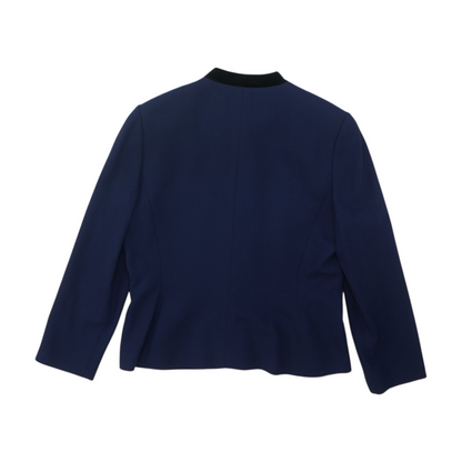 Vintage Blue Solid Blazer