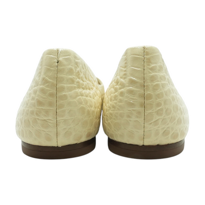 Ivory Slip-On Flats