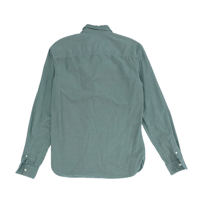 Green Solid Flannel Button Down