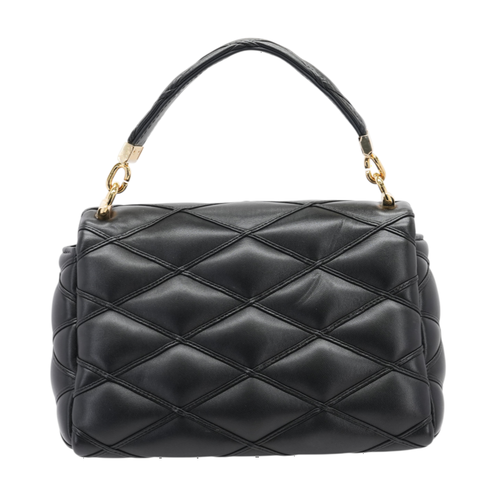 GO-14 MM in Black Quilted Leather