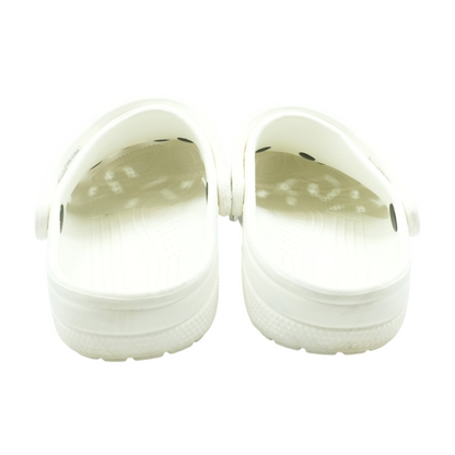 White Slip-On Flats