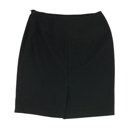 Black Solid Mini Skirt