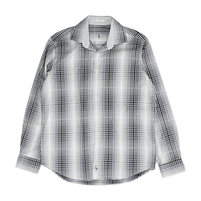 Black Check Long Sleeve Button Down