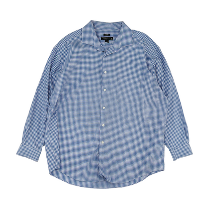 Blue Check Long Sleeve Button Down