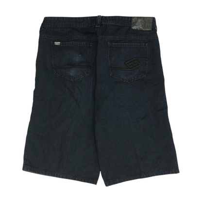 Navy Denim Shorts