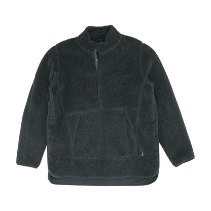 Black Solid 1/4 Zip Pullover