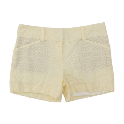 Beige Solid Chino Shorts