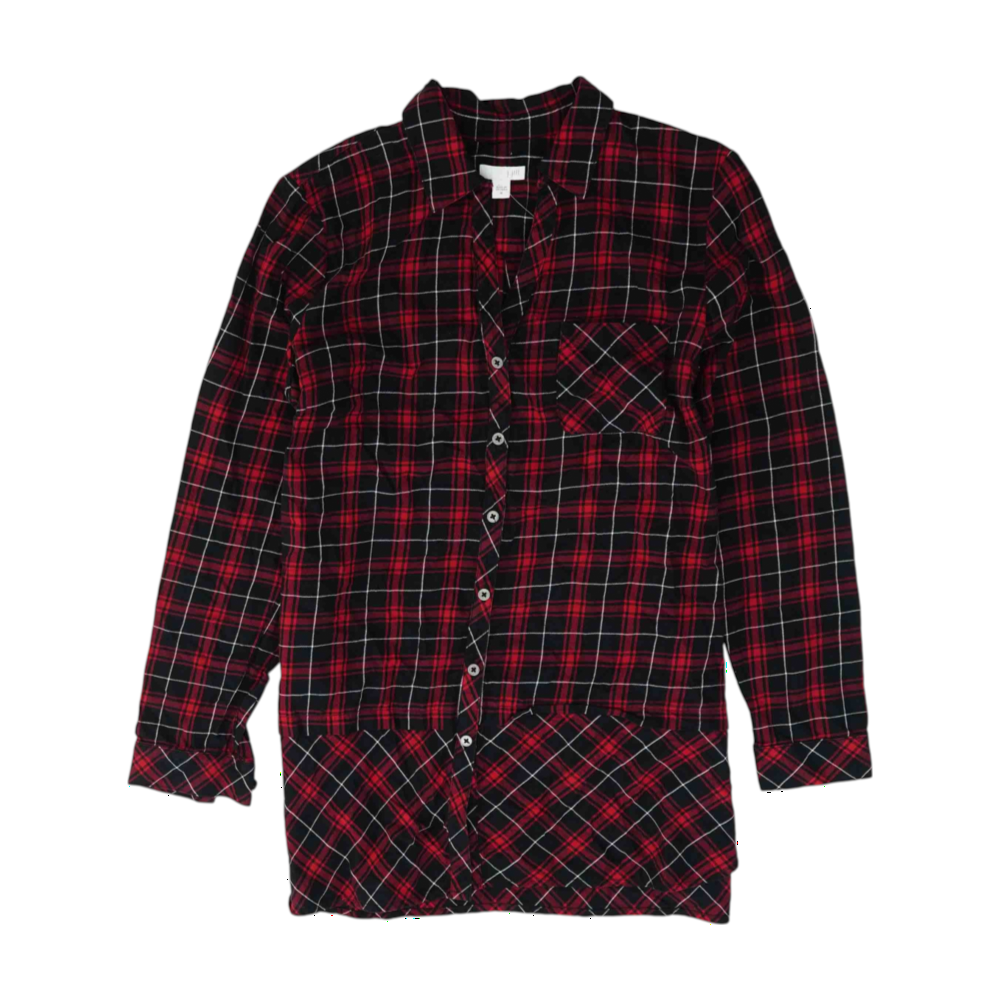 Black Plaid Button Down