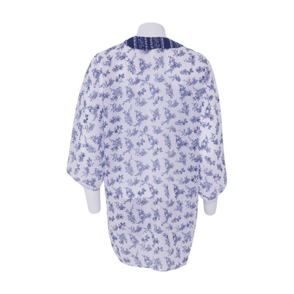 White Floral Cardigan