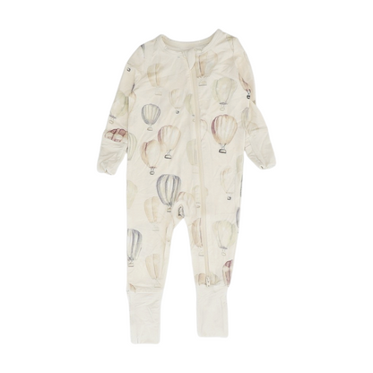 Beige Print One-Piece